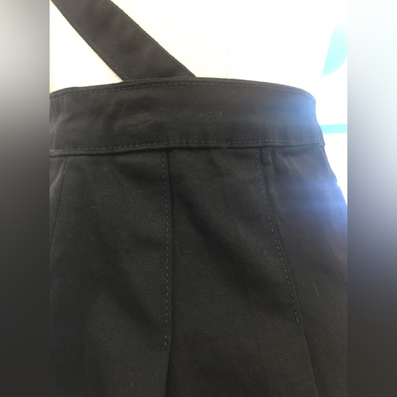 Rochelle Pleated Suspender Mini Skirt Black - Picture 5 of 10